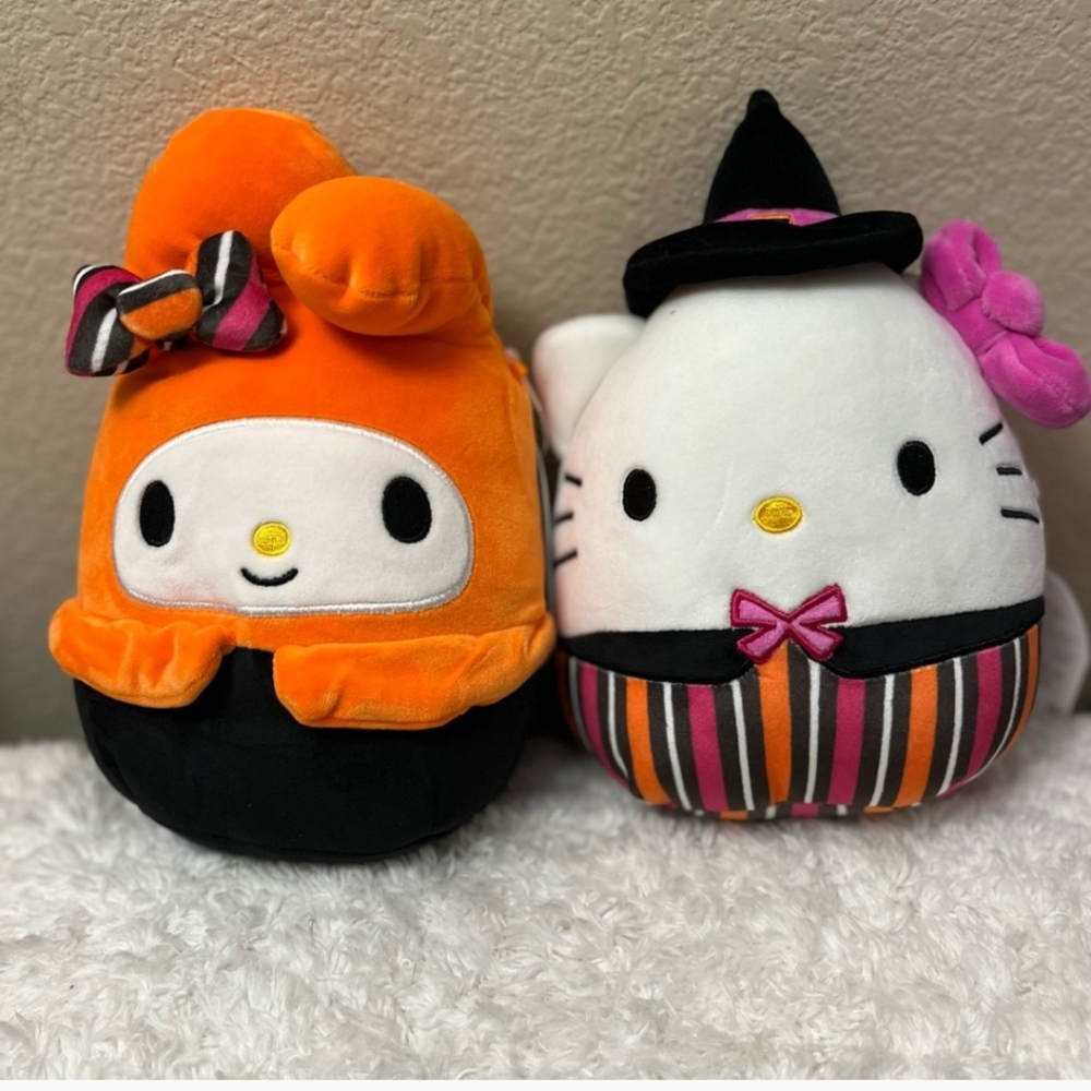 Hello.kitty and MyMelody Squishmallows, NWT